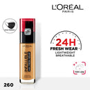 LOREAL INFALLIBLE 24H LIQUID FOUNDATION 30ML( 260)