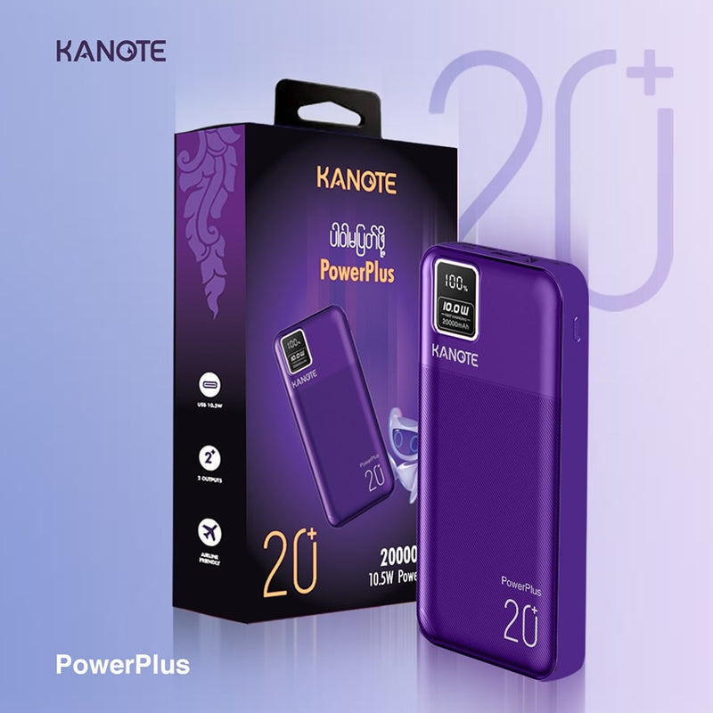 Kanote X Power Plus 20000mAh, 10K Powerbank