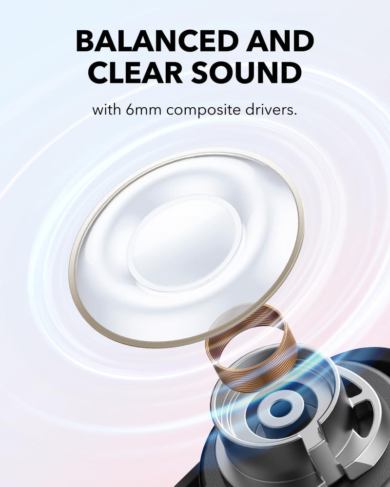 Soundcore A30i by Anker, Smart Noise Cancelling Earbuds, Lipstick-Shaped Stylish Design