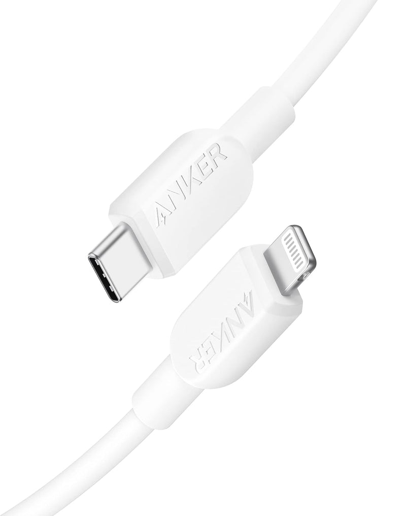 Anker USB C to Lightning Cable(3FT,White), MFi Certified for iPhone 14 Series, and More(Charger Not Included)