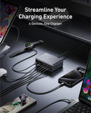 Anker Prime Charger, 200W 6-Port GaN Charging Station, USB-C PD Fast Charging Desktop Charger, Compatible with iPhone, Samsung, MacBook, Dell and More