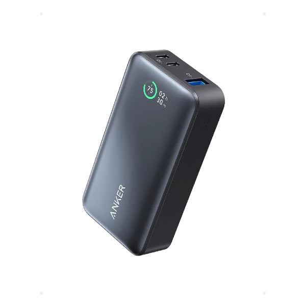 Anker 533 Power Bank, 10000mAh, 3 Ports, Black