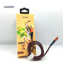 Kanote X Aluminium  Alloy Red Nylon Jacket USB-A To Type C (5A)