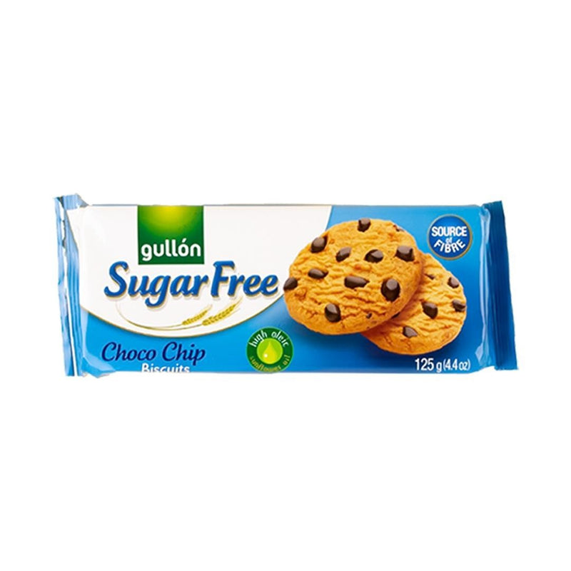 Gullon Sugar Free Cookie Choco Chip 125g (1x12)