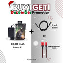 Power Z Power Bank 30000 mAh- Buy 1 Get 1 Pcs of USB to Lighting Cable or C to C Cable