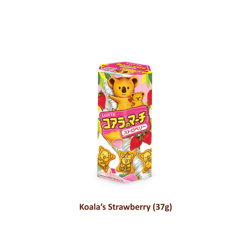 Koala's March 37g* Bitter Chocolate, Strawberry, Vanilla Milk, White Milk