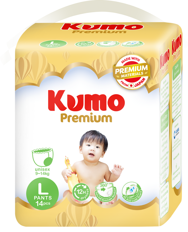 KUMO Premium Large Size -1 Pack x 14Pcs--(Buy 2 Pack Get 1 Kumo Water Bottle)