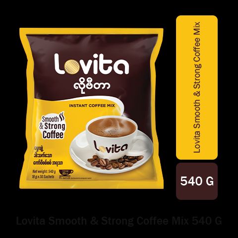 Lovita Smooth & Strong Coffee 18g* 30Sac-  Buy 1 Pkt Save 600Ks