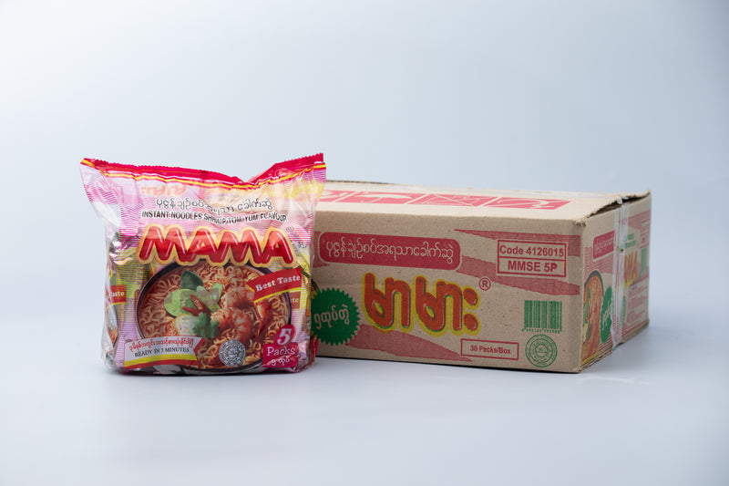 MAMA Instant Noodle _ Tom Yum Shrimp (ပုစွန်ချဉ်စပ်) 55g