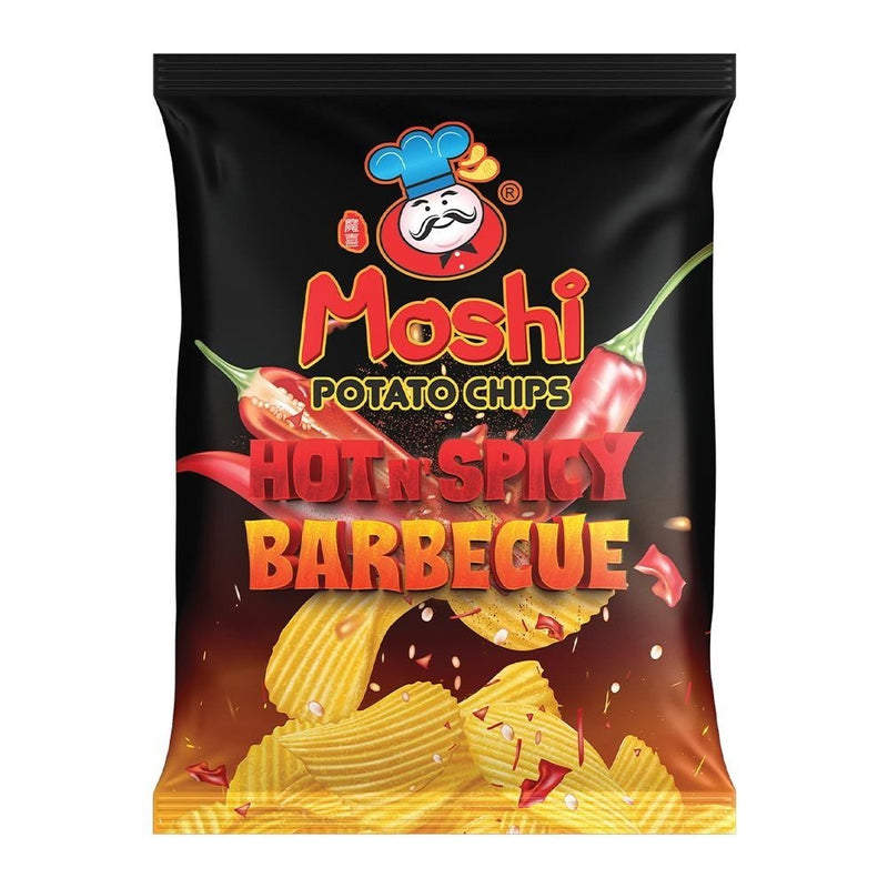 Moshi Potato Chips BBQ Hot & Spicy 65g