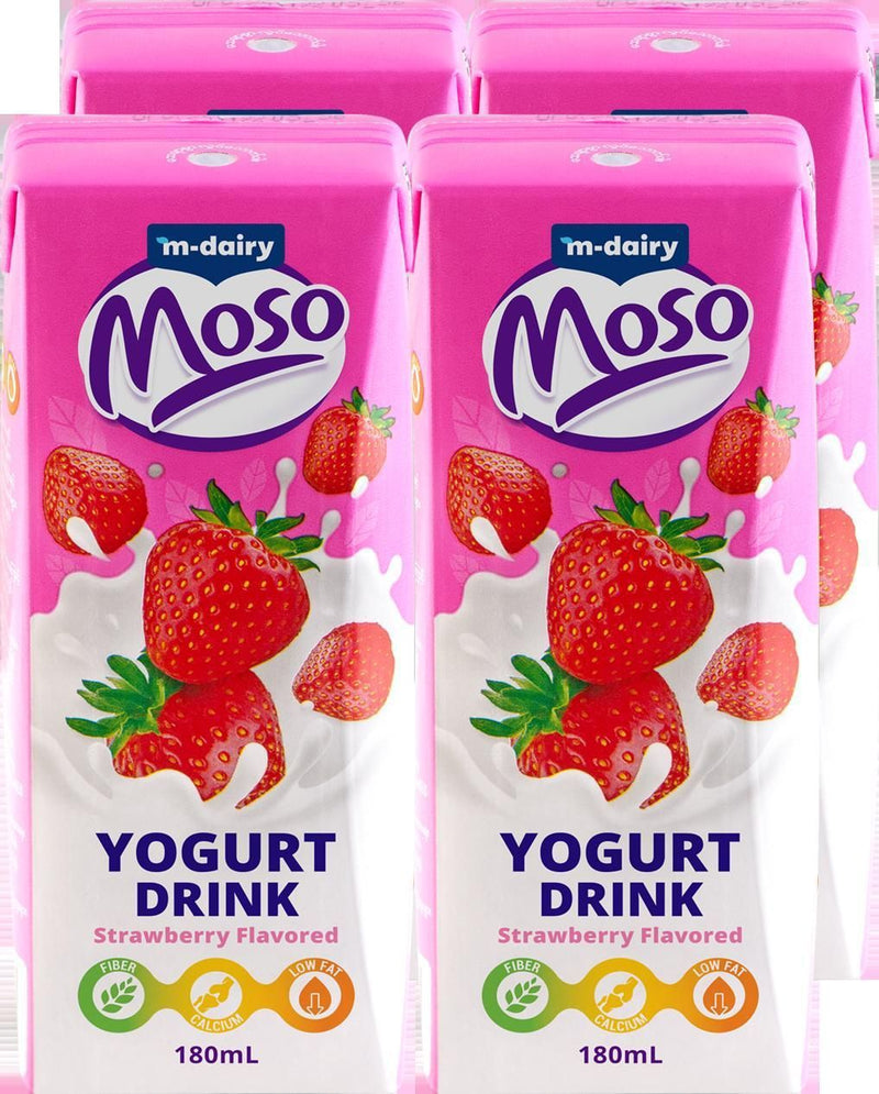 Moso Yogurt drink  180ml All Flavour*4 pcs- Buy 3Pkt Save 1000Ks