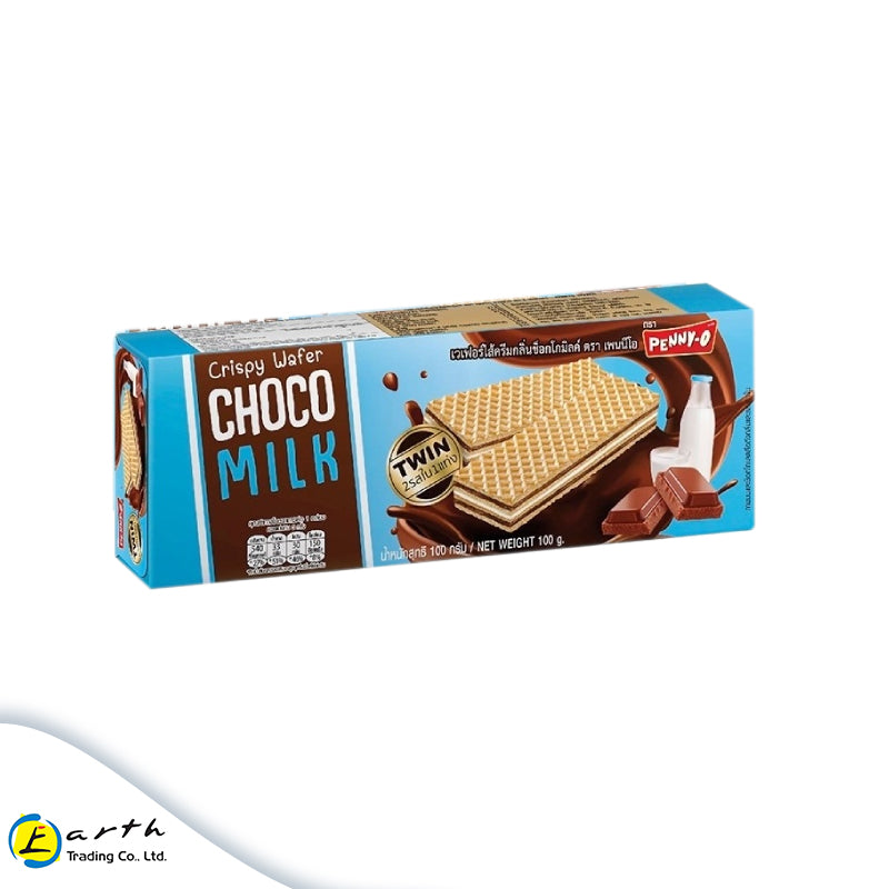 Penny-O Crispy Wafer (100g)  Choco Milk  ချောကလက်ဝေဖာ နို့အရသာ