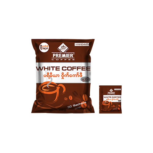 Premier White Coffee 12g-30 Sachets- (Buy 1 Pkt Get 1 Premier Cup With Cover ( Big )