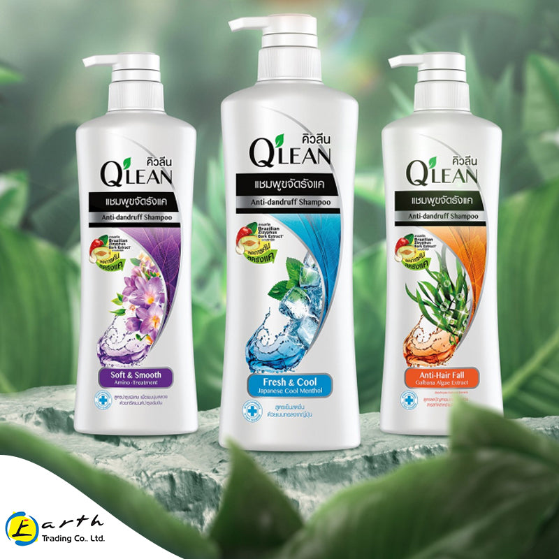 Q' lean Anti Dandruff Shampoo 340ml ( Anti Hair Fall)