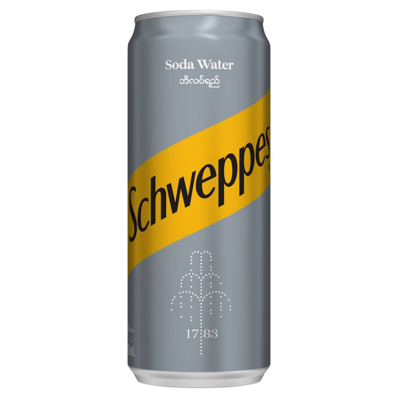 Schweppes Soda Water 330ml Can-  Buy 5 Pcs Get 1 Free (same item)