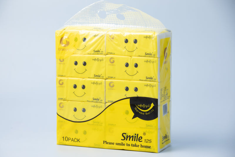 Smile Facial Tissue 3Ply 270Sheets 10PCS