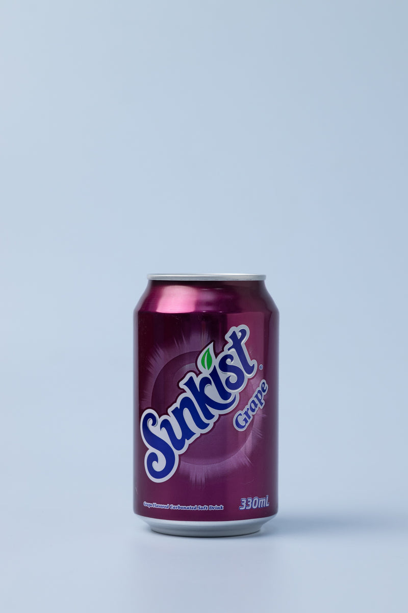 Sunkist Grape Carbonated Soft Drink Can 330ml