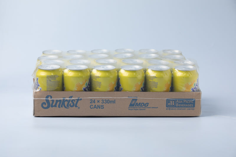 Sunkist Lemonade Carbonated Soft Drink Can 330ML