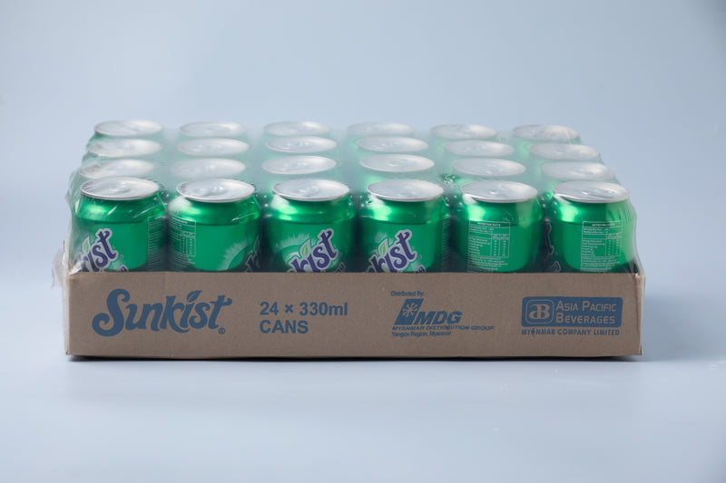 Sunkist Sparkling Carbonated Soft Drink 330ML