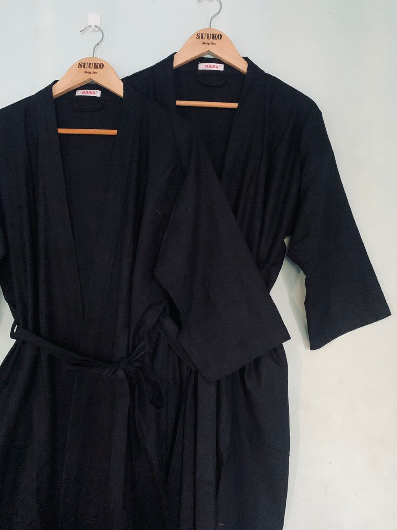 SUUKO Bathrobe Cloth (Black Color)
