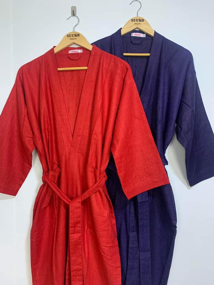 SUUKO Bathrobe Cloth (Navy Blue Color)