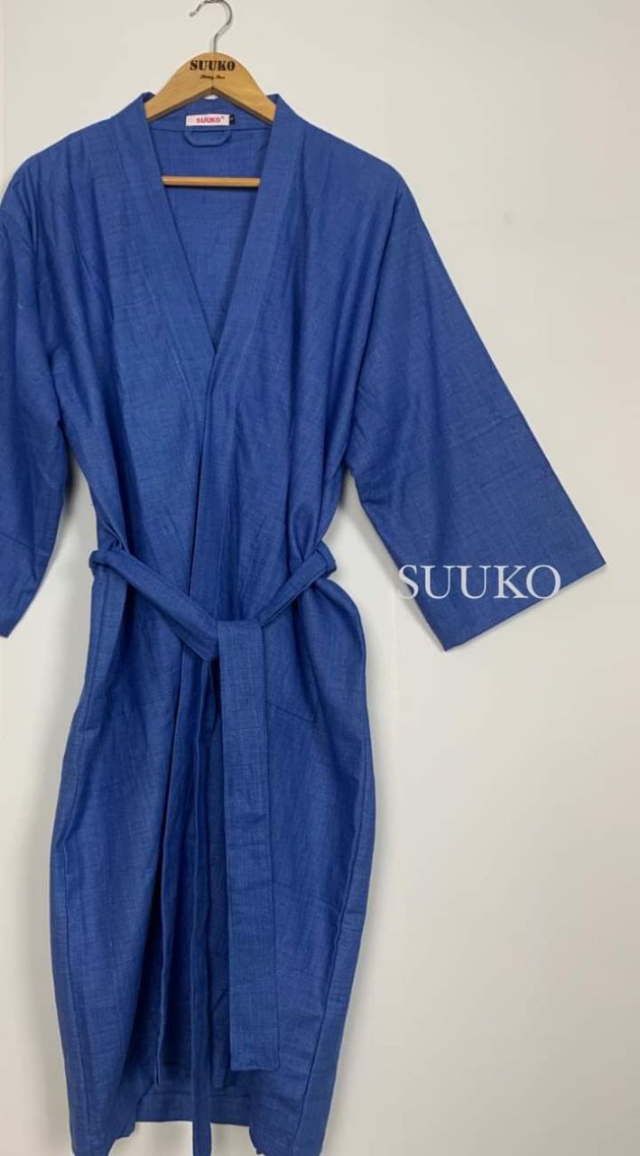 SUUKO Bathrobe Cloth (Wky Blue colour)
