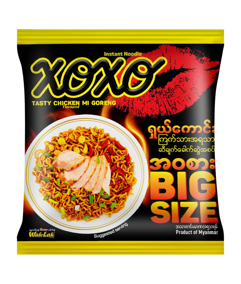 Wah Lah XoXo Tasty Chicken Mi Goreng Flavor 85g (100ks Save)