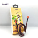 Kanote X Aluminium  Alloy Red Nylon Jacket Type C To Lightning (20W)