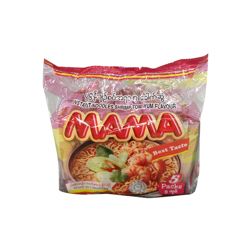 MAMA Instant Noodle _ Tom Yum Shrimp (ပုစွန်ချဉ်စပ်) 55g