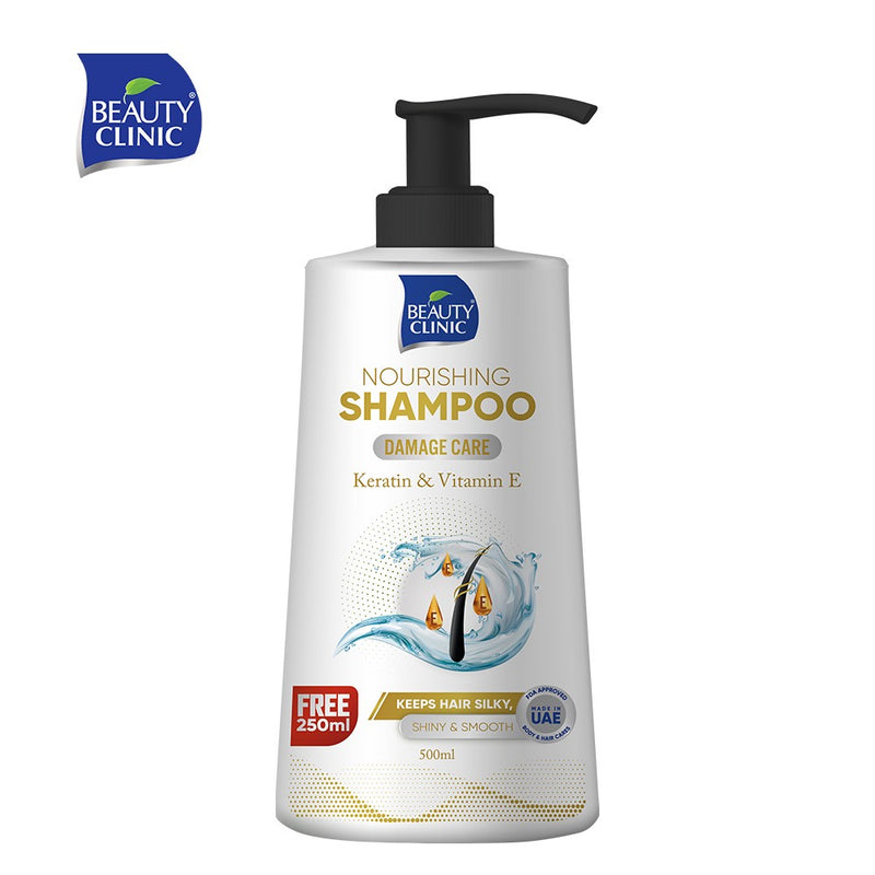 Beauty Clinic Shampoo 500ml (Keratin& Vitamin E)
