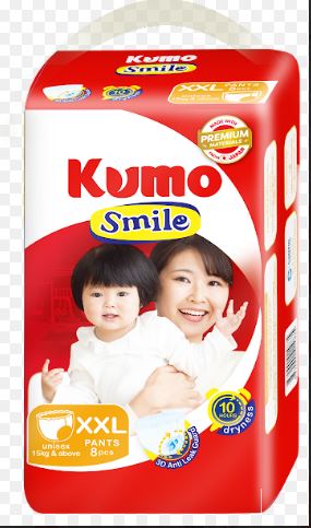 KUMO Smile (XXL) Pants_8Pcs-Buy 4 Pack Get 1 Kumo Water Bottle