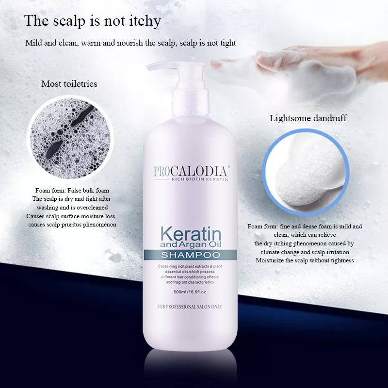 ProCalodia Keratin and Argan Oil Shampoo (500ml)
