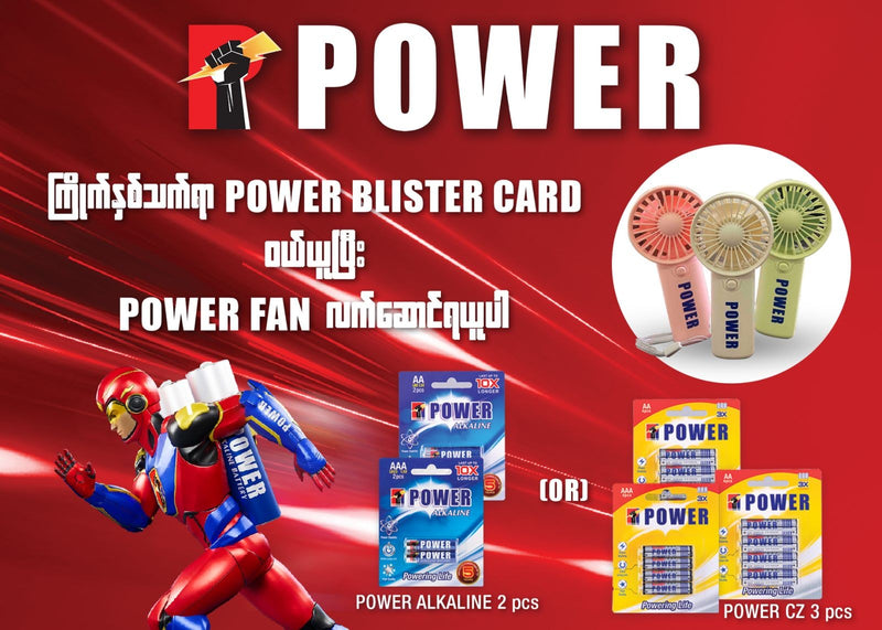 Power Alkaline AA-BP2-Card (1 x 2Pcs)