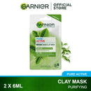 GARNIER PURE ACTIVE MATCHA DEEP CLEAN CLAY MASK 2X6ML