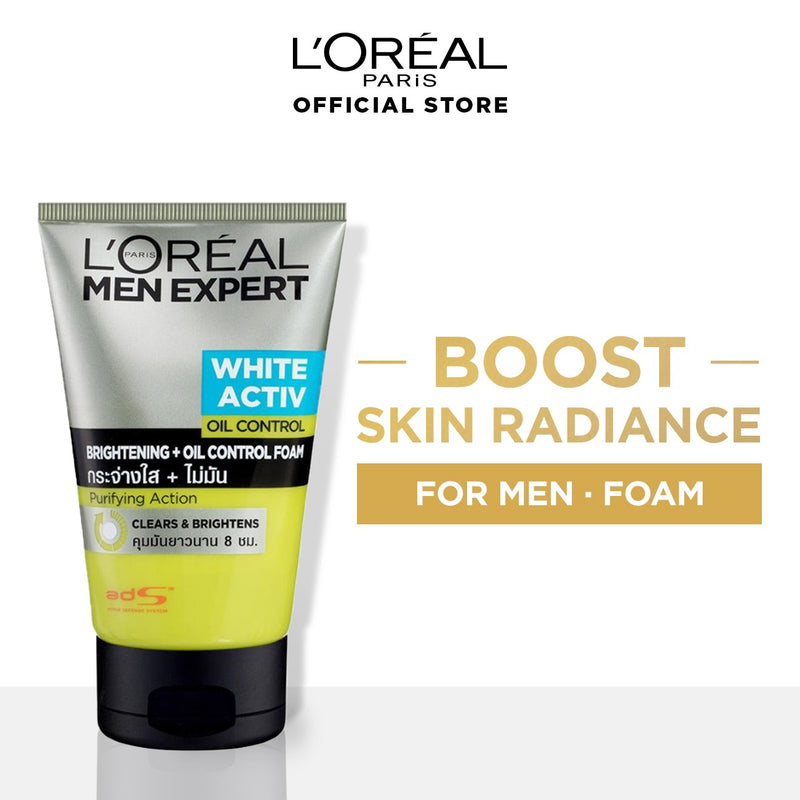 LOREAL MEN EXPERT WHITE ACTIVE OIL CONTROL FOAM PURIFYING ACTION