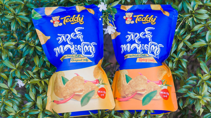 Teddy Salted Egg Potato Chips 55g (spicy)