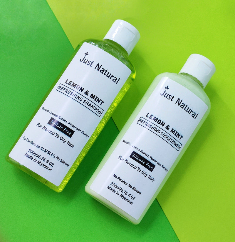 Just Natural Lemon & Mint (Refreshing Silicone Free Conditioner)