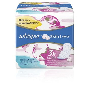 Whisper Skin Love Ultra Slim Regular wing-16's