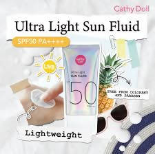 CATHY DOLL ULTRA LIGHT SUN FLUID SPF50 PA++++ 15ML