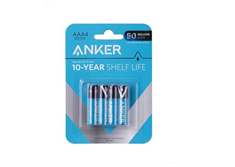 Anker AAA Alkaline Batteries 4-Pack - Blue