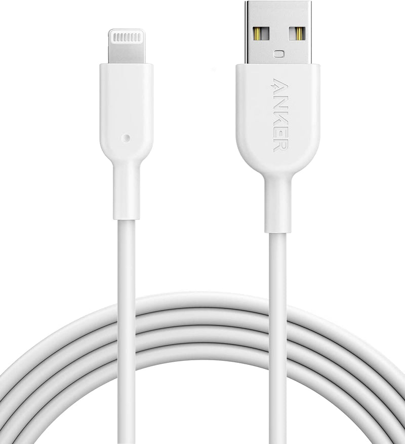 Anker Power Line II Lightning cable White (MFI Certified)(Iphone 11/pro/promax/X/Xsmax/XR/7/6/5 and other)