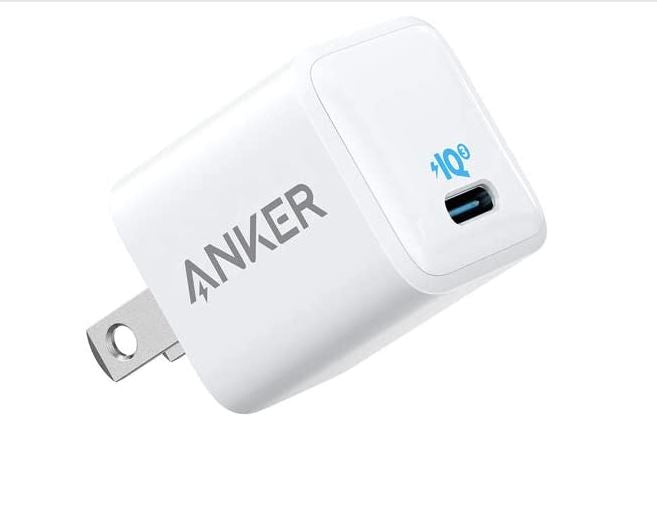 Anker Nano iPhone Charger, 20W PIQ 3.0 Durable Compact Fast Charger, PowerPort III USB-C Charger for iPhone 12/12 Pro(Cable Not Included)