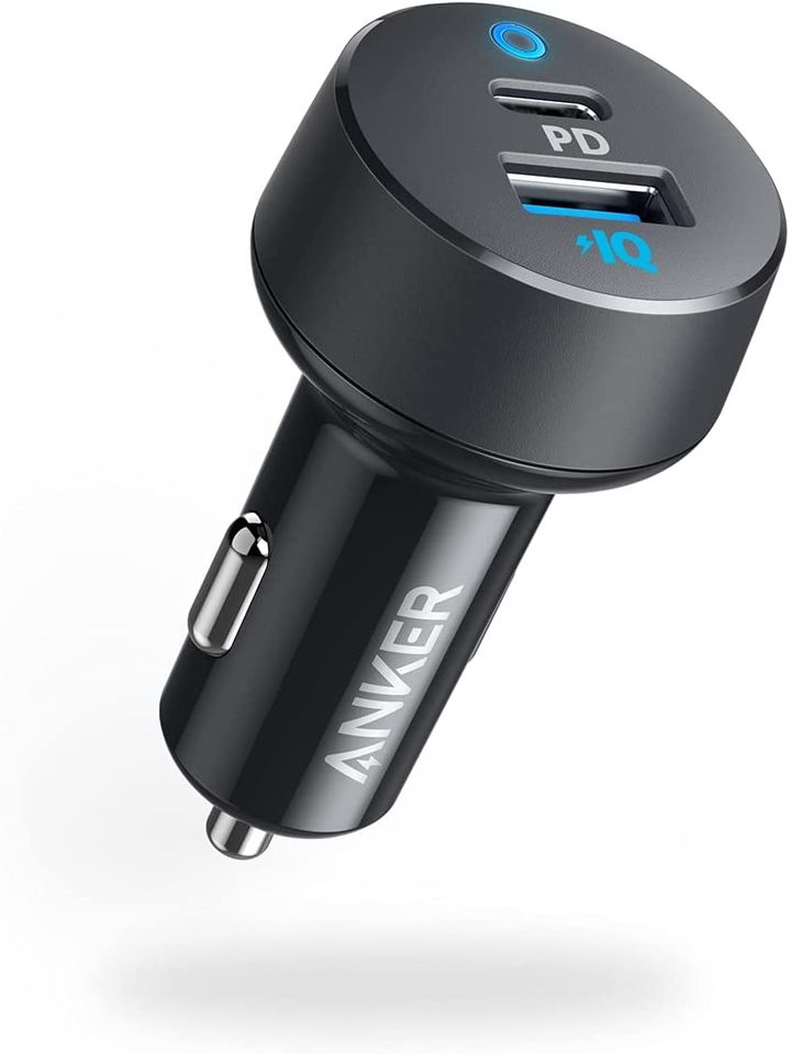 PowerDrive PD 2 Car Charger with 30W Power Delivery and 18W PowerIQ with LED Indicator for iPhone 13/12/11/X/8/8 Plus/7/6, and More