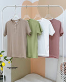 GI-ANT Women Round Neck with Button (Mauve)