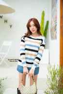 GI-ANT Rainbow Striped Jumper Green