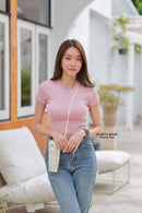 GI-ANT Basic Crop Top Knit (Cream)