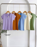 GI-ANT Basic Women Top V Neck (Purple)