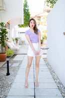 GI-ANT Basic Women Top V Neck (Purple)