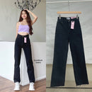 Chuu 5Kg Jean High Waist, Straight Leg (Black)