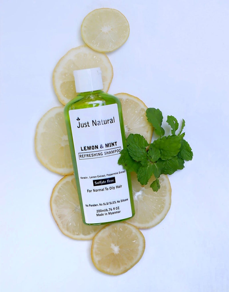 Just Natural Lemon & Mint (Refreshing Sulfate Free Shampoo)